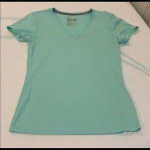 Nike Top, Mint Green, V neck